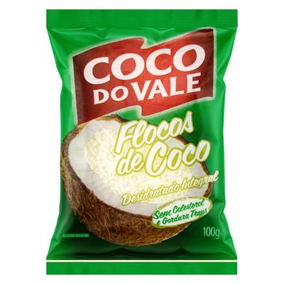 FLOCOS DE COCO DESIDRATADO COCO DO VALE 100G