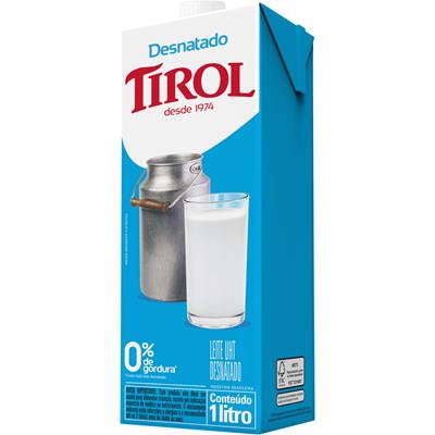 LEITE UHT DESNATADO TIROL 1L
