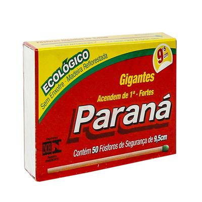 FÓSFORO PARANA ECO GIGANTE 9,5CM CAIXA 50 FÓSFORO