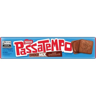 BISCOITO CHOCOMIX CHOCOLATE PASSATEMPO NESTLÉ 130G