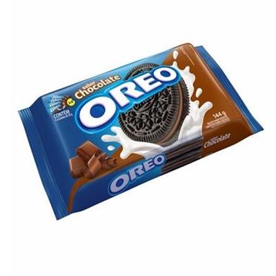 BISCOITO RECHEADO OREO CHOCOLATE PACOTE 144G