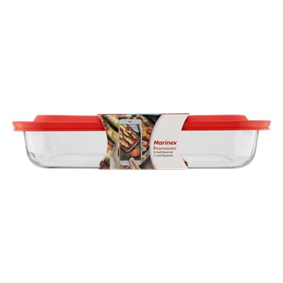 LASANHEIRA RETANGULAR DE TAMPA VERMELHA 5L MARINEX