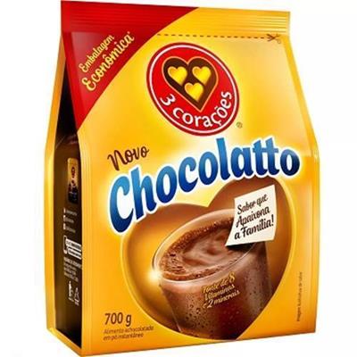 ACHOCOLATADO EM PÓ 3 CORAÇÕES 700G