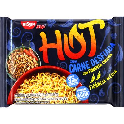MACARRÃO INSTANTÂNEO CARNE DESFIADA NISSIN 85G
