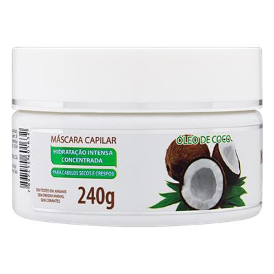 MÁSCARA CAPILAR NATURRÊ ÓLEO DE COCO POTE 240G