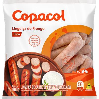 LINGUIÇA DE FRANGO FINA CONGELADA COPACOL 800G