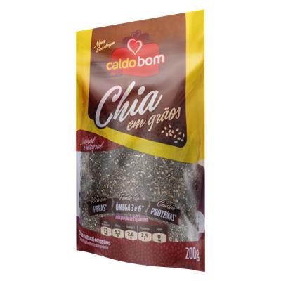 CHIA EM GRÃOS INTEGRAL CALDO BOM SACHÊ 200G