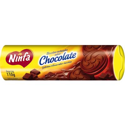 BISCOITO RECHEADO SABOR CHOCOLATE NINFA 110G