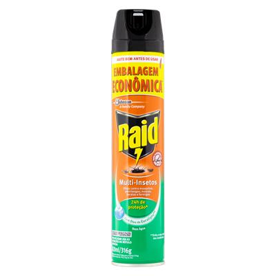 INSETICIDA AEROSSOL MULTI-INSETOS RAID 420ML