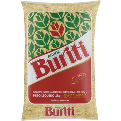 ARROZ PARBOILIZADO TIPO 1 BURITI 1KG