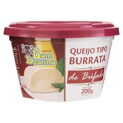 QUEIJO TIPO BURRATA DE BÚFALO BOM DESTINO 200G - BOM DIA GAZOLLA QUEIJO TIPO BURRATA DE BÚFALO BOM DESTINO 200G - BOM DIA GAZOLLA