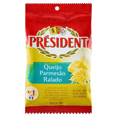 QUEIJO PARMESÃO RALADO PRÉSIDENT PACOTE 100G