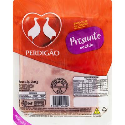 PRESUNTO COZIDO FATIADO PERDIGÃO 200G