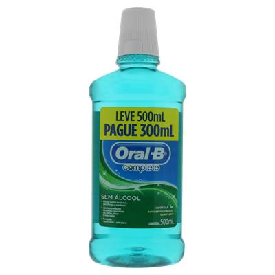 ENXAGUANTE BUCAL ANTISSÉPTICO HORTELÃ ORAL-B 500ML