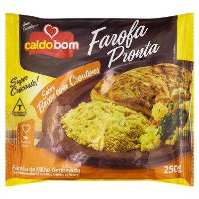 FAROFA DE MILHO BACON COM CROUTONS CALDO BOM 250G