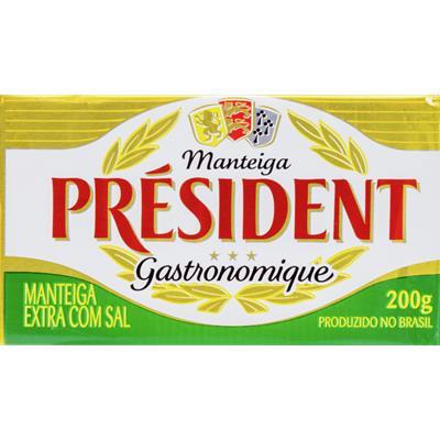 MANTEIGA EXTRA COM SAL PRÉSIDENT 200G