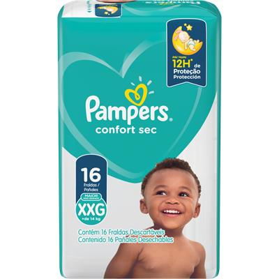 FRALDA DESCARTÁVEL XXG CONFORT SEC PAMPERS 16UN