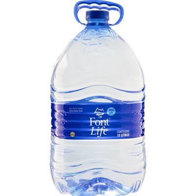 ÁGUA MINERAL NATURAL SEM GÁS FONT LIFE 10L