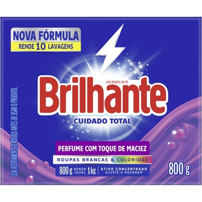 SABÃO EM PÓ CUIDADO TOTAL BRILHANTE 800G