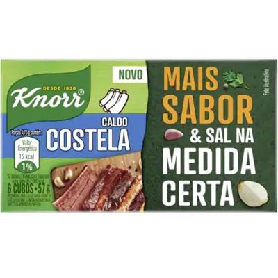 CALDO EM TABLETE SABOR COSTELA KNORR 57G 6UN