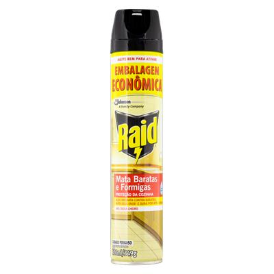 INSETICIDA AEROSSOL BASE ÁGUA RAID FRASCO 420ML