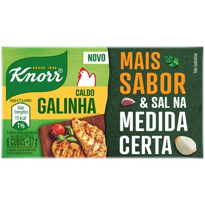 CALDO TABLETE GALINHA MAIS SABOR KNORR 57G