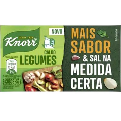 CALDO EM TABLETE SABOR LEGUMES KNORR 57G 6UN