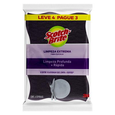 ESPONJA LIMPEZA EXTREMA SCOTCH-BRITE 4UN