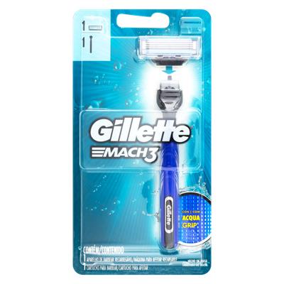 APARELHO RECARREGÁVEL E CARGA GILLETTE MACH3