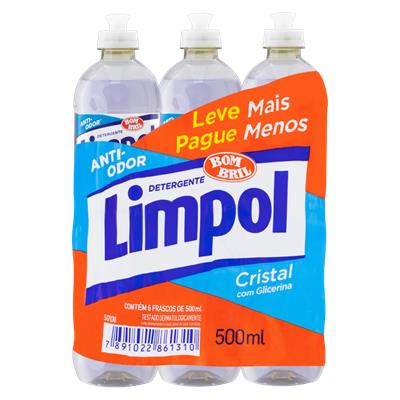 PACK DETERGENTE LÍQUIDO CRISTAL LIMPOL 6UN