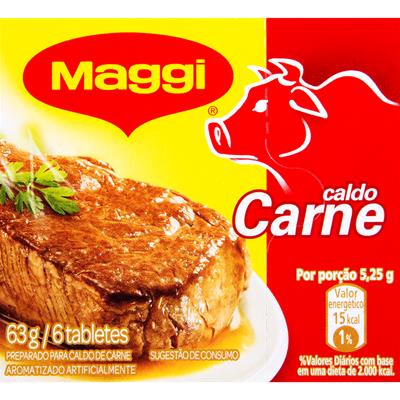 TEMPERO DE CALDO DE CARNE MAGGI 63G 6UN