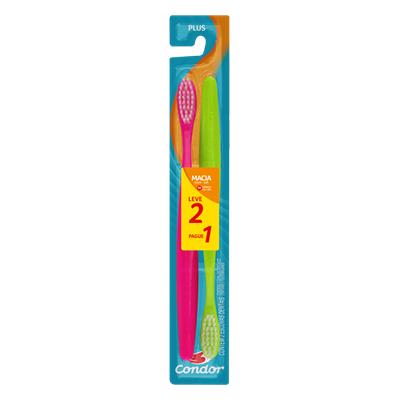 ESCOVA DENTAL MACIA CONDOR PLUS CABEÇA M 2 UN