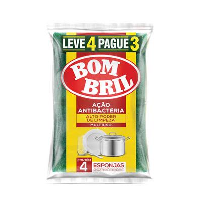 ESPONJA DE COZINHA MULTIUSO BOMBRIL 4 UN