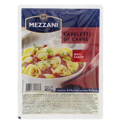 CAPELETTI CARNE MEZZANI BANDEJA 400G