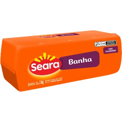 BANHA REFINADA SEARA 1KG