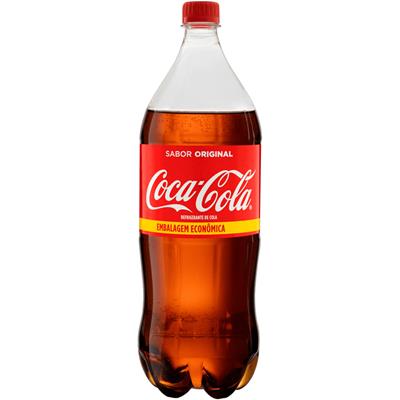 REFRIGERANTE DE COLA SABOR ORIGINAL COCA-COLA 2,5L