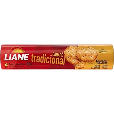 BISCOITO SALGADO TRADICIONAL SEM LACTOSE LIANE 90G