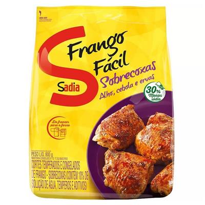 SOBRECOXAS TEMPERADAS FRANGO FÁCIL SADIA 800G