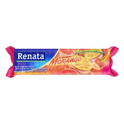 BISCOITO RECHEIO MORANGO RENATA PACOTE 112G