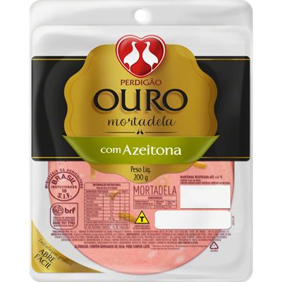 MORTADELA COM AZEITONA PERDIGÃO OURO 200G