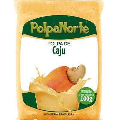 POLPA DE FRUTA SABOR CAJU POLPANORTE 100G