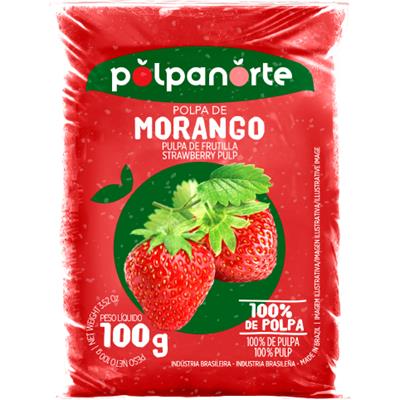 POLPA DE FRUTA MORANGO POLPANORTE 100G