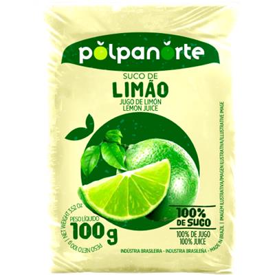 POLPA DE FRUTA SUCO DE LIMÃO POLPANORTE 100G