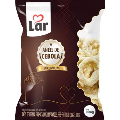 ANÉIS DE CEBOLA EMPANADO CONGELADA LAR 400G