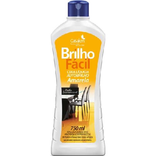 CERA LÍQUIDA BRILHO FÁCIL AMARELA 750ML 