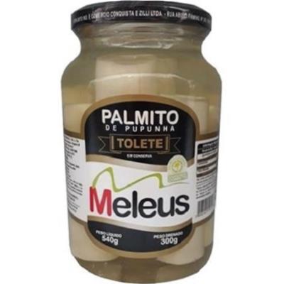 PALMITO DE PUPUNHA EM CONSERVA TOLETE MELEUS 300G
