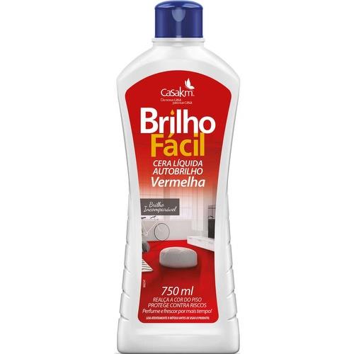 CERA LÍQUIDA BRILHO FÁCIL VERMELHA 750ML 
