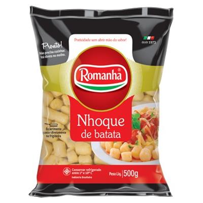 NHOQUE DE BATATA ROMANHA PACOTE 500G