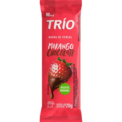 BARRA DE CEREAL COM MORANGO E CHOCOLATE TRÍO 20G