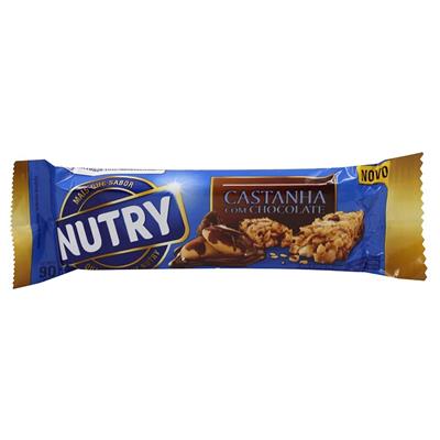 BARRA CEREAL NUTRY CASTANHA E CHOCOLATE 25G 